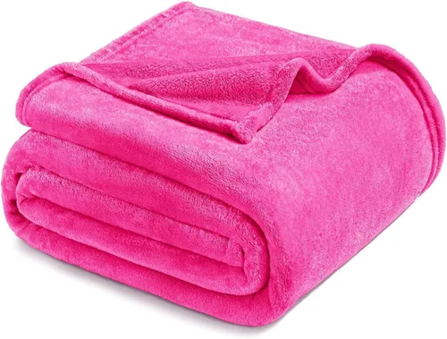 Miniatura 55 de Exclusivo Mezcla Manta de vellón para sofá, cama, súper suave y cálida, para uso en todas las estaciones, acogedora, afelpada, ligera, azul hielo