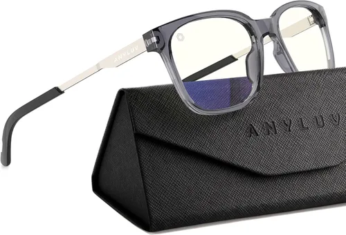 Miniatura 25 de ANYLUV Blue Light Glasses for Men, Lightweight Computer Gaming Glasses, Stylish Anti Eyestrain Blue Light Blocking Men