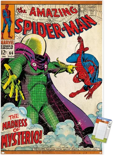Miniatura 10 de Marvel Comics Spider-Man - Póster de pared Amazing Spider-Man #66, 22.4 pulgadas de largo x 14.7 pulgadas de ancho, versión premium sin marco