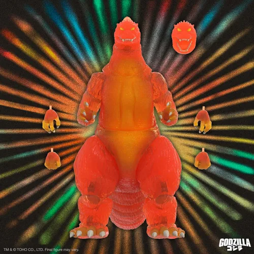 Miniatura 6 de Super7 ¡ULTIMATES! Toho Blazing Godzilla (1200º naranja transparente) - Figura de acción de Toho Godzilla de 8 pulgadas, coleccionables de películas