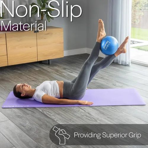 Miniatura 4 de Core Balance Pelota de pilates antiestallido de 9 pulgadas, mini pelota de ejercicio para yoga, barras, estiramiento y entrenamiento de estabilidad