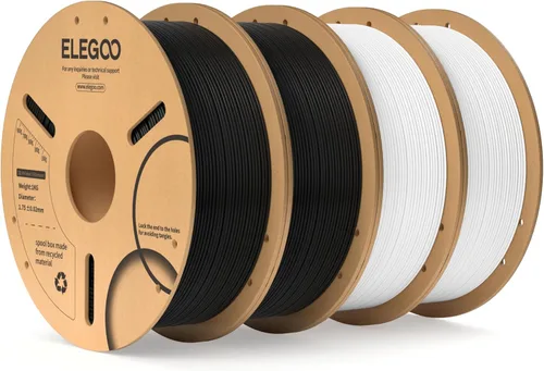 Miniatura 12 de ELEGOO Filamento PLA 1.75mm Azul Oscuro & Rojo 2KG, Filamento para Impresora 3D con Precisión Dimensional +/- 0.02mm, Paquete de 2 Carretes de 1kg