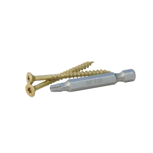 Miniatura 2 de Tornillos de madera profesionales para terrazas y exteriores, revestimiento SKT® de bronce - Spray de sal de 1500 horas, #8 X 2, 6 lóbulos 20
