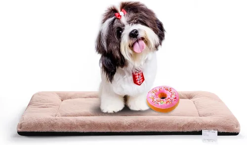 Miniatura 33 de Camas para Perros Almohadilla para Jaula para Perros Medianos/Grandes que se Ajusta a Jaulas de Perros, Almohadilla de Perrera Lavable y Gris