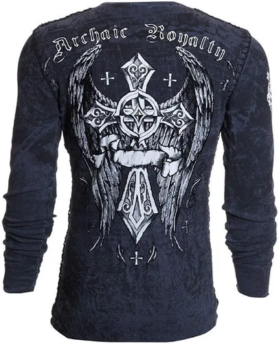 Miniatura 3 de Archaic by Affliction - Camisa térmica para hombre, cuenta regresiva, Negro