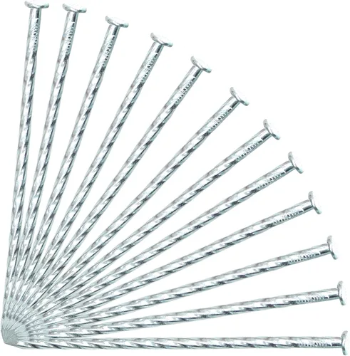 Miniatura 9 de Paquete de 50/100/150 Estacas de Jardín de Metal Galvanizado Sólido Antioxidante de 6", Anclajes en Espiral para Bordes de Paisajismo para Bordes