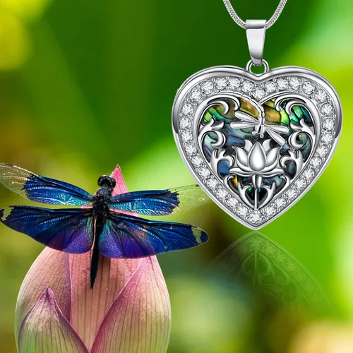 Miniatura 5 de Fanery sue Heart Locket Necklace That Holds Pictures Customized Photo Necklaces Personalized Lockets with Picture inside