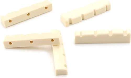Miniatura 4 de 5 unids/pack Tuerca para bajo de guitarra de 1.654 in, tuerca superior ranurada, para instrumentos musicales de 4 cuerdas