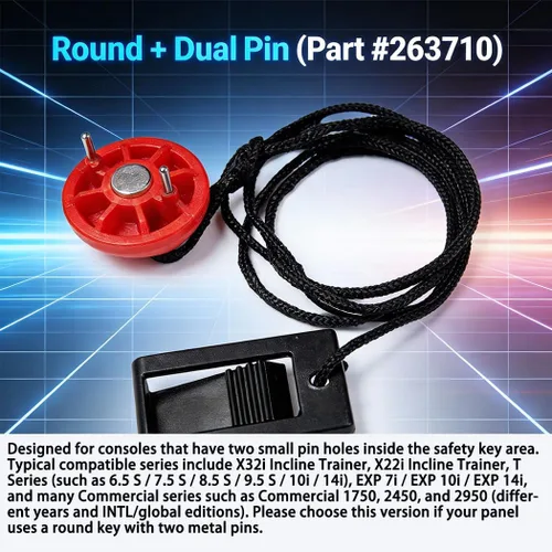 Miniatura 7 de OFTAITP - Llave de seguridad para caminadora compatible con cintas de correr NordicTrack, clip de seguridad magnético de repuesto para caminar