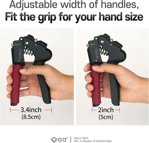Miniatura 6 de GD Entrenador de fuerza de agarre (fortalecedor de agarre ajustable premium para entrenamiento de antebrazo) fortalecedor de muñeca y antebrazo