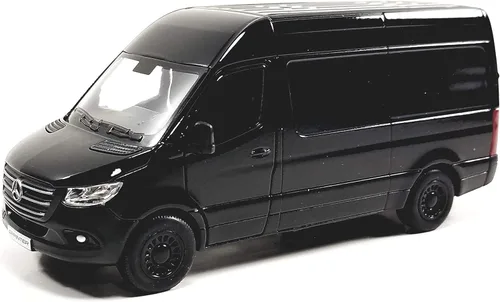 Miniatura 10 de KiNSMART - Mercedes-Benz Sprinter Cargo Van 1:48 O Escala 5" Modelo de Metal Fundido a Presión Furgoneta de juguete, acción de tracción (4 juegos)