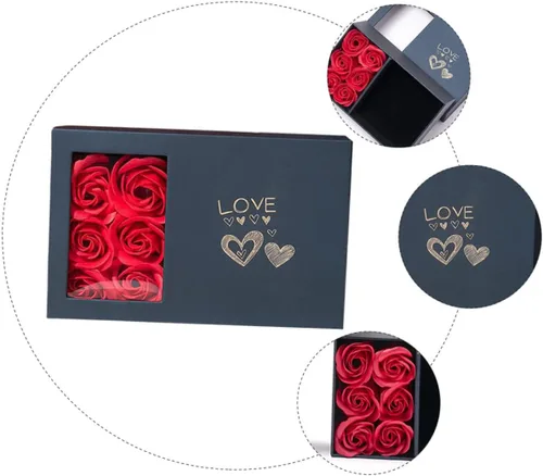 Miniatura 9 de TENDYCOCO 1 Unidades Caja de Embalaje Joyero Joyería de Mano Bolsas Florales Chritmas The Christmas Sto Jewelry Gift Bag Jewelry Holder Flower