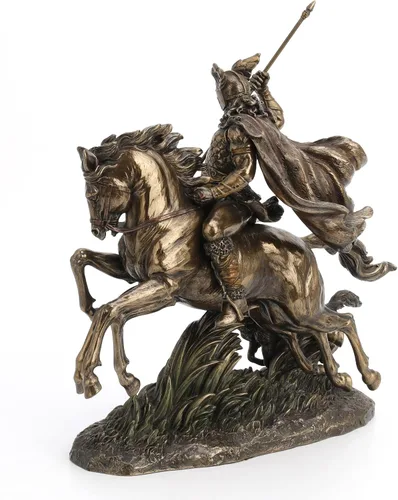 Miniatura 4 de Veronese Design Odin Riding Sleipnir Escultura seguida por el lobo