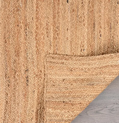 Miniatura 4 de Restoration and Renovation Alfombra de yute tejida a mano, alfombra de fibra natural para decoración del hogar, parte trasera antideslizante