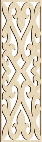 Miniatura 67 de Keene Paneles de pared decorativos de madera con calado, 9 3/8 pulgadas de ancho x 24 3/8 pulgadas de alto x 1/4 de alto, roble rojo rojo (Red Oak)