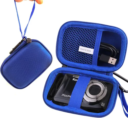 Miniatura 10 de Funda rígida de EVA compatible con KODAK PIXPRO C1/KODAK FZ55/FZ45/FZ43 Funda de protección de cámara digital. (negro)