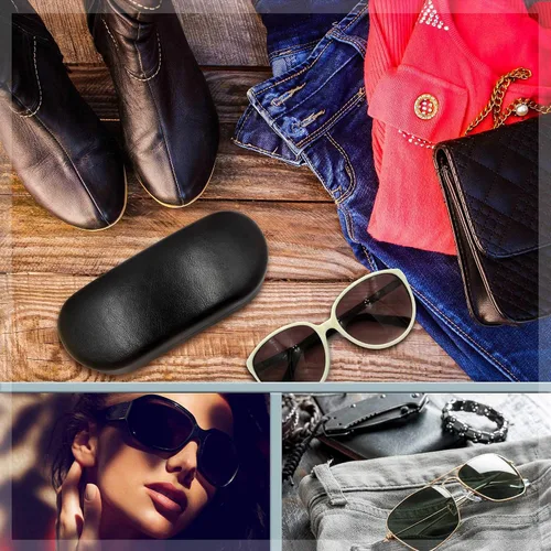Miniatura 4 de MyEyglassCase - Funda rígida para lentes de sol con bolsa suave y tela