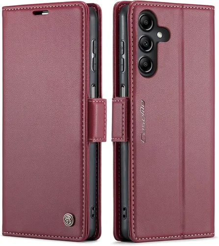 Miniatura 17 de QLTYPRI Funda tipo cartera para Samsung Galaxy S22 Ultra, funda magnética de piel sintética de alta calidad con bloqueo RFID, ranuras para tarjetas