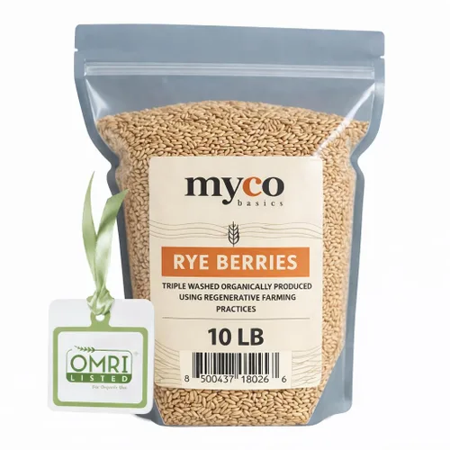 Miniatura 12 de Bayas de Centeno para Cultivo de Hongos - Grano de Centeno Orgánico, Triple Lavado para hacer Cultivo de Hongos en Grano por Mycology Basics - 5