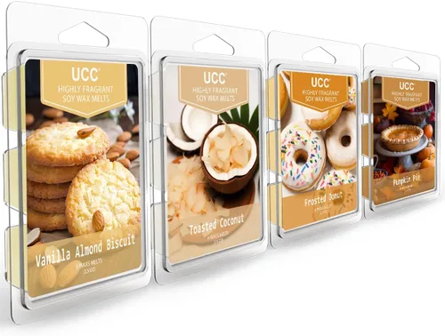Miniatura 11 de UCC Cera derretida, cubos de cera de soja, aroma fuerte de larga duración, mezcla perfumada prémium para derretir tartas, romero menta, rosa