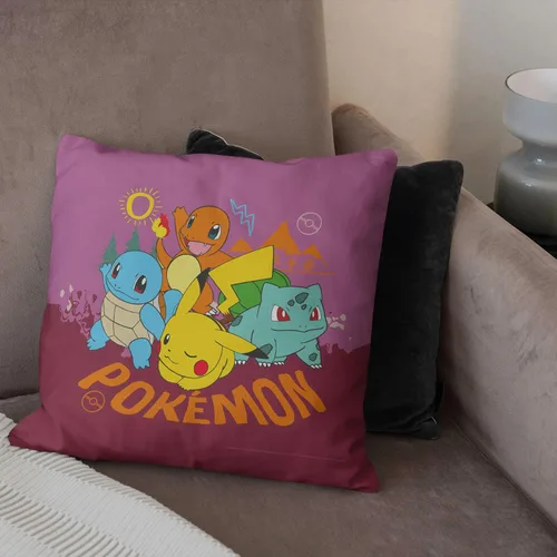 Miniatura 3 de NORTHWEST Almohada Pokémon, 18 x 18 pulgadas, para salir Ve afuera