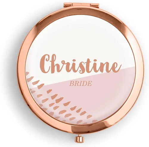 Miniatura 16 de WEDDINGSTAR Espejo compacto personalizado grabado personalizado, oro rosa - Fiesta en el jardín