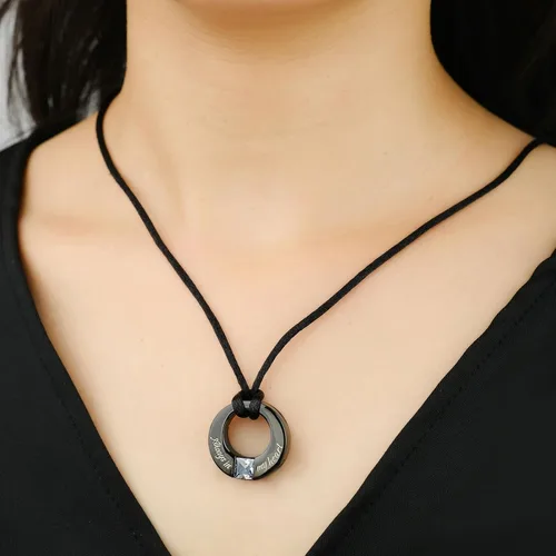 Miniatura 4 de YOUFENG Collares de urna de piedras natales para cenizas, urna redonda de cremación colgante para cenizas humanas, recuerdo conmemorativo, medallón