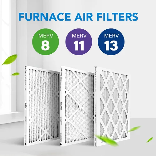 Miniatura 8 de LotFancy Filtro de aire MERV 8 de 10 x 20 x 1, paquete de 4 unidades, tamaño real: 9.75 x 19.75 x 0.75 pulgadas, reemplazo de horno plisado y filtro