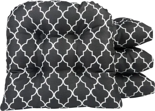 Miniatura 7 de Klear Vu Gripper Overstuffed - Cojines universales antideslizantes para silla de comedor para decoración de cocina o uso de oficina, almohadilla