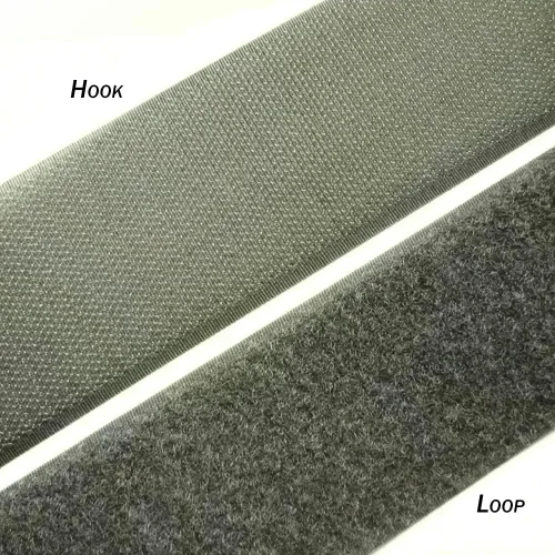 Miniatura 5 de Cinta de velcro de 2 pulgadas de ancho, color verde, no adhesiva, de nailon verde, de 1 yarda de longitud, juego de sujetadores de tela para bolsas