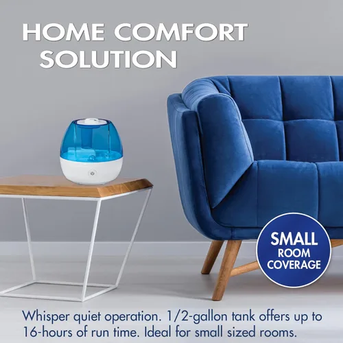 Miniatura 3 de Thera Care Cool Mist Humidificador ultrasónico Para habitaciones de tamaño mediano No requiere filtro 16 horas de tiempo de funcionamiento