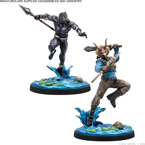 Miniatura 3 de Marvel: Crisis Protocol Battle for the Throne RIVAL PANELS - Wakanda Showdown! Juego de superhéroes de mesa, a partir de 14 años, 2 jugadores, 90