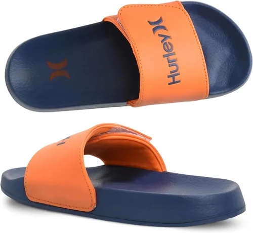 Miniatura 19 de Hurley Naia - Sandalias de deslizar para niñas y niños, pantuflas de puesta fácil con correa ajustable, sandalias para niños