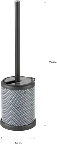 Miniatura 8 de Bath Bliss - Cepillo y soporte para inodoro Tapa de cierre automático Cabezal de 360 grados Limpieza del baño Tamaño compacto