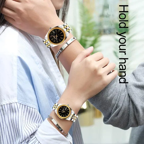 Miniatura 2 de SKMEI Watches for Couples Men and Women His and Hers Pair Watch Set Husband Wife Valentines Matching Wedding Gifts Classic Stainless Luxry Business