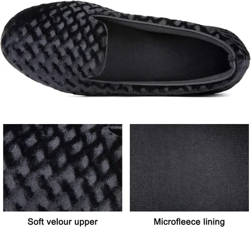 Miniatura 3 de RockDove Pantuflas de espuma viscoelástica de terciopelo para mujer
