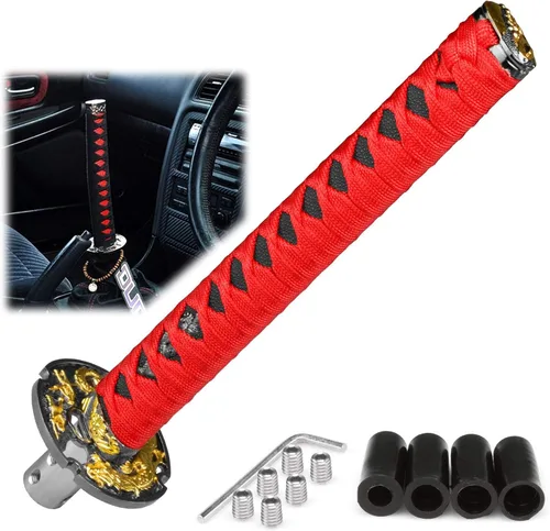 Miniatura 12 de EZAUTOWRAP Espada Samurai 5.9 pulgadas., 10cm, Negro Blanco