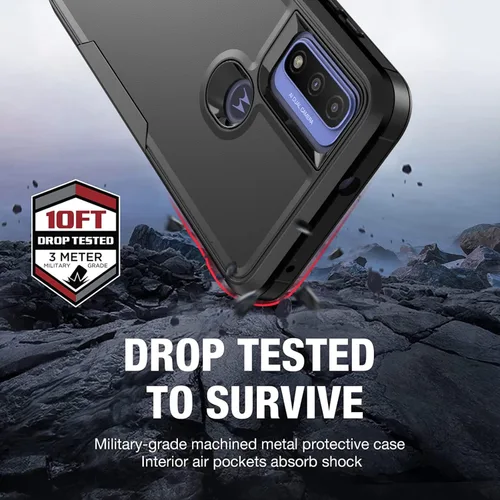 Miniatura 2 de Funda para Moto G Play 2023, a prueba de golpes, a prueba de caídas, protector de pantalla de vidrio templado, funda de protección resistente