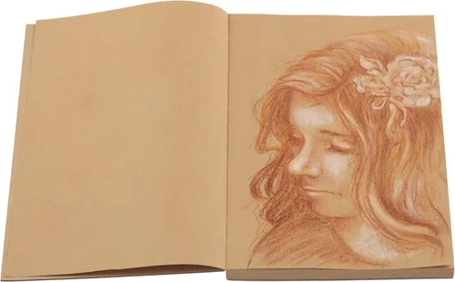 Miniatura 5 de SoHo Urban Artist Cuaderno de bocetos de ladrillo para bocetos, dibujos, lápices de colores, grafito y más, papel kraft de 5.5 x 8.5 pulgadas