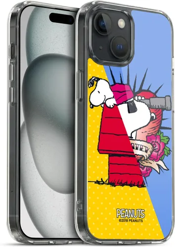 Miniatura 337 de Head Case Designs Funda de gel con licencia oficial de Peanuts Snoopy & Woodstock Halfs and Laughs [protección de grado militar] compatible
