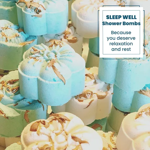 Miniatura 7 de SLEEP WELL - Bombas de ducha extra fuerte con lavanda, Neroli – Mezcla de aceites esenciales para el sueño, vaporizadores de ducha de aromaterapia