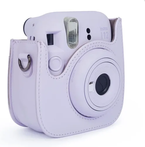 Miniatura 4 de Instant Mini 12 Funda Protectora para Cámara para Fujifilm Instax Mini 12/11, Bolsa de Cámara de Cuero PU Premium con Bolsillo y Correa Removible