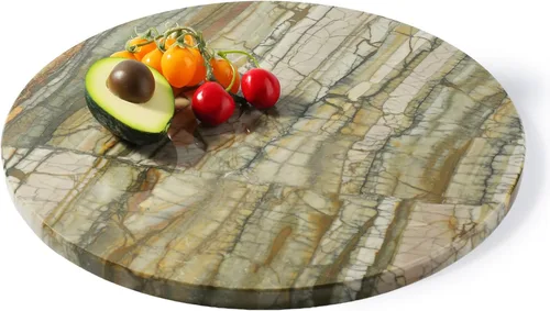 Miniatura 16 de Tabla de cortar de granito Koville para cocina, tabla de queso de losa de mármol grande de 16x12 pulgadas, tabla de servir rectangular para hornear