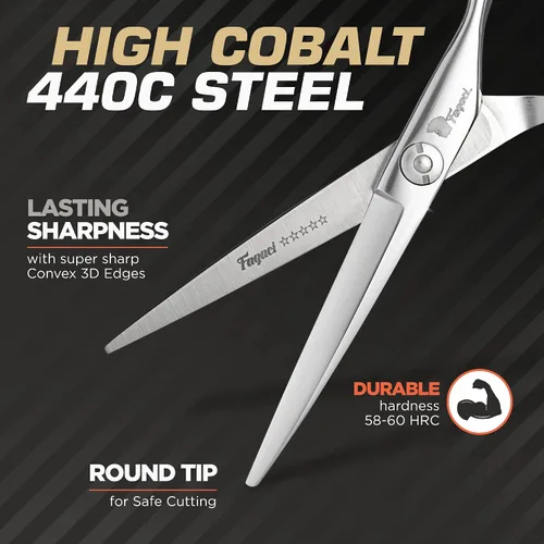 Miniatura 6 de Fagaci Cortadora de pelo profesional, tijeras de pelo y recortadora de pelo extremadamente afiladas, tijeras para el cabello, cortadoras de pelo