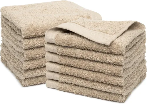 Miniatura 19 de Juego de 12 paños de 100 % algodón de 13 x 13 pulgadas, juego de 12 toallas ultrasuaves y altamente absorbentes, para baño, gimnasio, hotel, spa