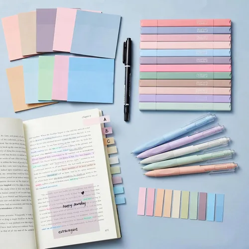 Miniatura 6 de Jutom Kit de estudio de diario bíblico de 38 piezas para mujeres, suministros de anotación de libros con resaltadores, bolígrafos, pestañas, notas