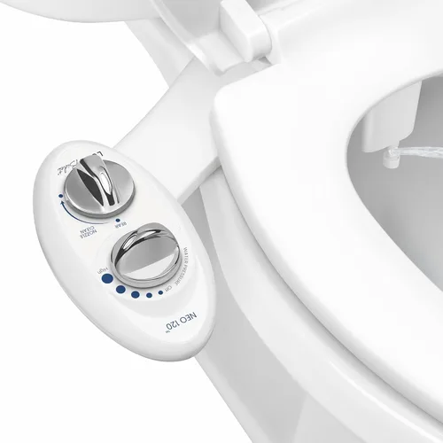 Luxe Bidet Neo 120 (serie elite). Boquilla de autolimpieza. Accesorio de bidé mecánico no eléctrico de agua dulce para baño con fuertes válvulas