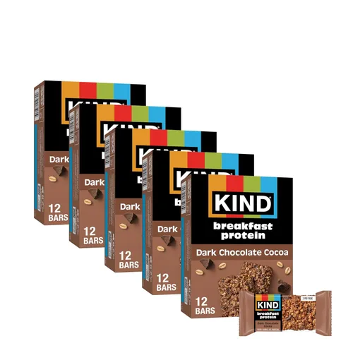 Miniatura 6 de KIND - Barras de proteína para el desayuno, mantequilla de almendras, snacks saludables, libres de gluten, con 8g de proteína, 30