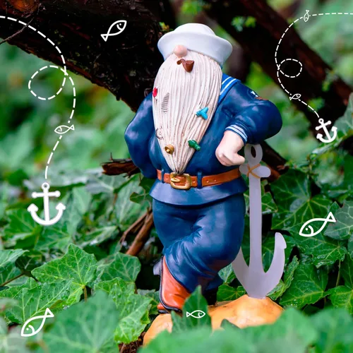 Miniatura 7 de Gnomo azul marino de 11.43 x 5.5 pulgadas, divertidos gnomos de jardín, decoraciones de gnomos para patio, decoración patriótica de jardín, regalos