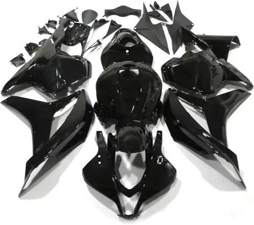 Kit de carenado de carrocería de motocicleta para Honda CBR 600RR 2009 2010 2011 2012 negro brillante - (Piezas/kit: 29)